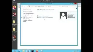 How to change password to windonws server 2012