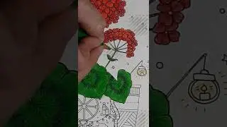 Geranium leaves from Rooms of Wonder with Polychromo pencils.