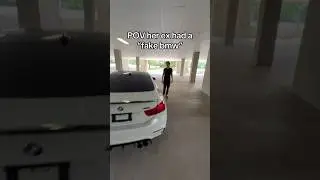 Her ex had a fake BMW😬 #bmw #funny #cars #cars #shorts #viral
