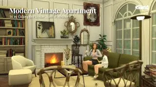 Modern Vintage Apartment | No CC | Sims 4 stop motion build