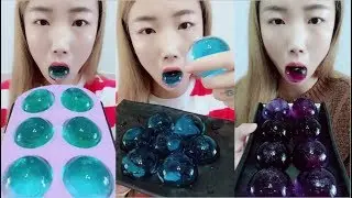 İçi Su Dolu Buz Yemek - ASMR #86 (İce Eating)