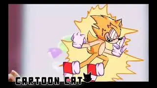 (FNF/Sonic/Dc2) Fleetway Super Sonic Side View model preview Animation