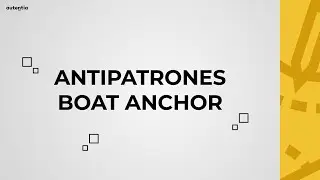 Antipatrones: Boat Anchor - Píldoras de conocimiento