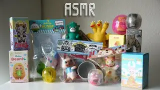 ASMR Blind Box, Gachapon, and Rare Vinyl Toy Haul - (Whispering, Packaging Sounds)