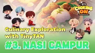 [BTS Cooking On: TinyTAN Restaurant] Culinary Exploration with TinyTAN #1. Nasi campur 😋