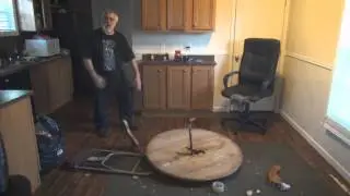 Angry Grandpa Destroys Kitchen Table!