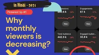 why monthly viewers on Pinterest is decreasing (hindi-2021)|  