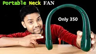 unboxing & review portable neck fan bladeless /Rechargeable portable neck fan #neckfan