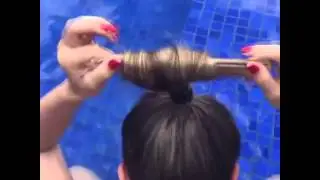똥머리 빨리만들기