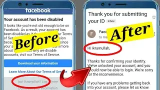 Your Account Has Been Disabled Problem Solution 2022 | How To Recover Disabled Facebook Account