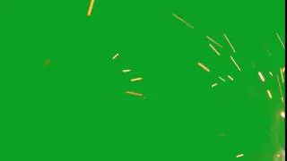 Welding Sparks - Green Screen