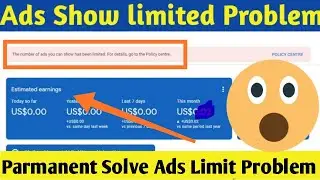permanent Solve Temporary Ads Serving Limit Placed on Your Adsense Account 2020