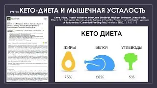 стрим: КЕТО-ДИЕТА И МЫШЕЧНАЯ УСТАЛОСТЬ