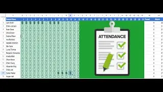 Create Attendance Record by adding a Checkbox in Excel | Excel Tutoring | Tutorial Part. 7