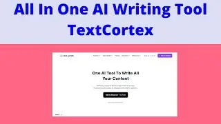 Textcortex AI Tutorial In Hindi // Emerging AI Writing Tool // Textcortex Se Article Kaise Likhe?