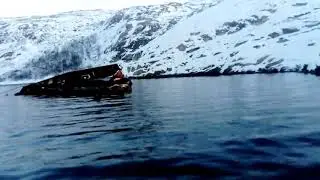 Затонувший корабль 🛳 у старой пристани. Титовка. Мотовский залив