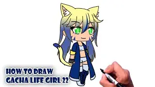How to Draw Gacha Life Girl Character 22 | Step by step drawing