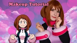 🍓Uraraka Cosplay Makeup Tutorial My Hero Academia 僕のヒーローアカデミア 🍓