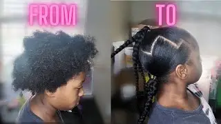 ZIGZAG BRAIDED PONYTAILS 🥰 #hairtutorial #influencer #haircare