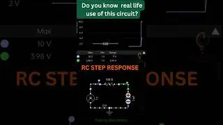 RC STEP RESPONSE CIRCUIT #circuitdesign #circuitsimulation #electroniccircuits