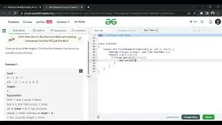 First element to occur k times | gfgsolution