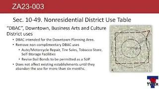 Planning and Zoning for December 5, 2023