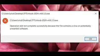 How to fix Operation did not complete successfully because the file contains a virus - windows 10
