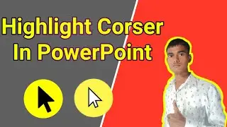 How To Highlight Mouse Pointer In Powerpoint | how to  highlight mouse pointer | highlight corser