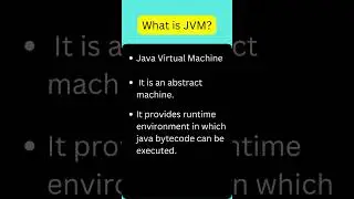 What is JVM | JAVA VIRTUAL MACHINE