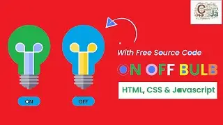 Light or Bulb on off animation using HTML CSS Javascript || Web Development 