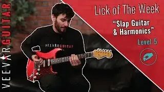 Slap Guitar & Harmonics - Lick of The Week - #11