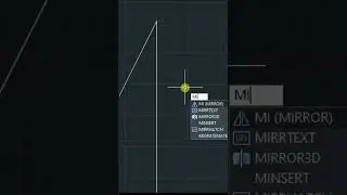mirror command in autocad || mirror command 