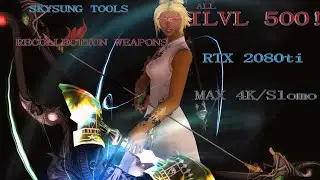Final Fantasy XIV All ilvl 500 weapons in 4K/slomo 60FPS | RTX2080TI