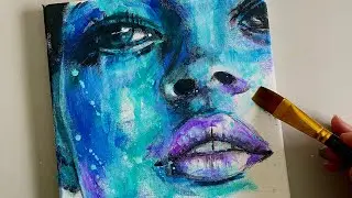 How To Paint A Loose Portrait / Acrylic Painting Technique