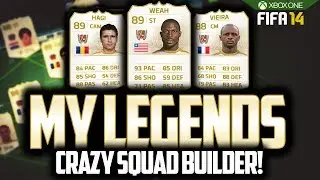 MY FULL LEGENDS SQUAD! 4 MILLION COIN BEASTS! FIFA 14 ULTIMATE TEAM!