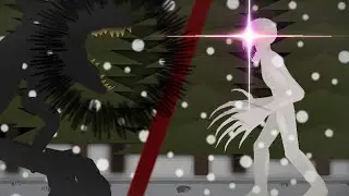 The rake vs Bendy Ink demon (stick nodes) roblox