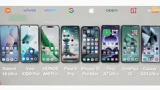Xiaomi 14 Ultra Vs  iPhone 15 Pro Max / Pixel 8 Pro / Galaxy s24 Ultra  BATTERY DRAIN TEST