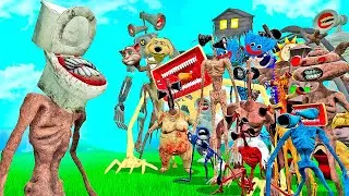 УНИТАЗОГОЛОВЫЙ ПРОТИВ ВСЕХ СЦП МОНСТРОВ СИРЕНОГОЛОВЫХ В ГАРРИС МОД! SCP СИРЕНОГОЛОВЫЙ В Garry`s Mod