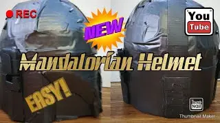 How to make the Mandalorian Helmet!!! (from cardboard)