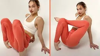 YOGA FEET. STRETCH LEGS & FEET. SPLIT STRETCH. FLEXIBLE GIRL. GYMNASTIC FLEX. CONTORTION YOGA