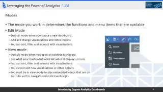 Webinar: Dashboards with Cognos Analytics