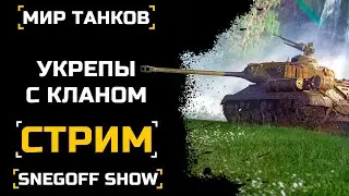 УКРЕПЫ С КЛАНОМ CJIOT | МИР ТАНКОВ | СТРИМ | SNEGOFF