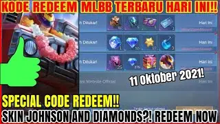 New 3 Code Redeem Mobile Legends Today 11 Oktober 2021 | CODE REDEEM SPESIAL 👍🏻 SKIN JONSHON ELITE!?
