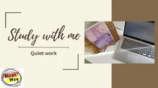 45 minute evening study with me | Real time | Relaxing ASMR for studying | Wind sounds | Minimalist