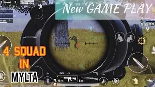 4 SQUAD land In MYLTA | Dashing Game Play Erangel Mode | BATTLEGROUND MOBILE INDIA |