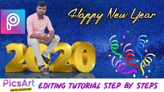 PicsArt Happy New Year 2020 Photo Editing In Hindi | Happy New Year Editing | New Year Editing
