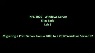 Migrating a Print Server from a Windows 2012 to a Windows 2016