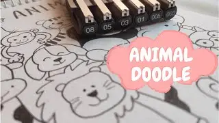 🐻Cute Animal Doodle🦁 | Animal Safari Doodle | Doodle With Me 👩🏻