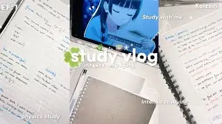 STUDY VLOG📄☘️ : working on projects, intense, studying productive, and aesthetic, school life