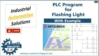 PLC Program for Flashing Light using Timer